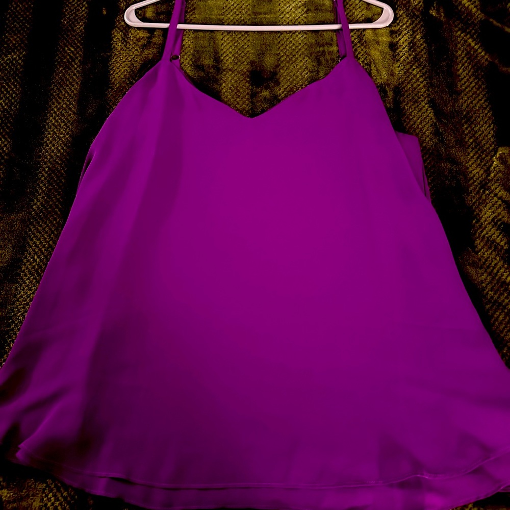 Torrid Soze 2 (2X) Dark Purple Sophie Chiffon Swing Cami